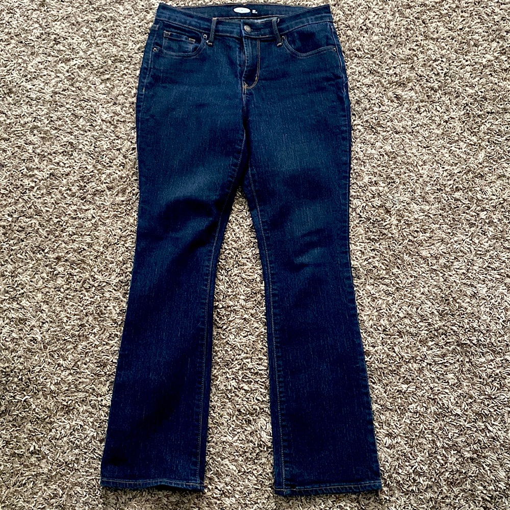 Jeans dark blue book cut